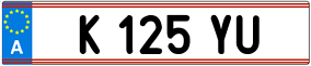 Trailer License Plate